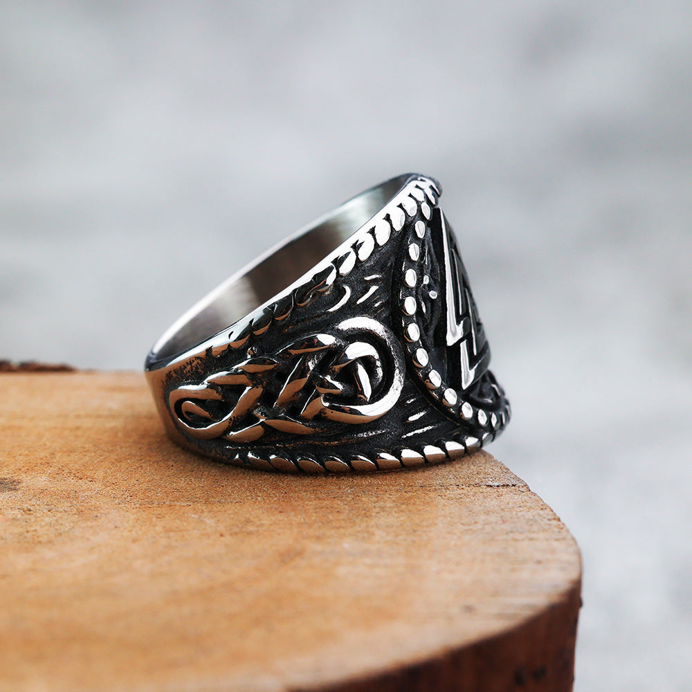 European and American Jewelry Wholesale Men's Titanium Steel Ring