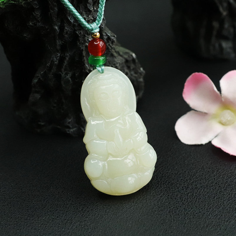 Guanyin Jade Necklace from Fortune's Favor Collection