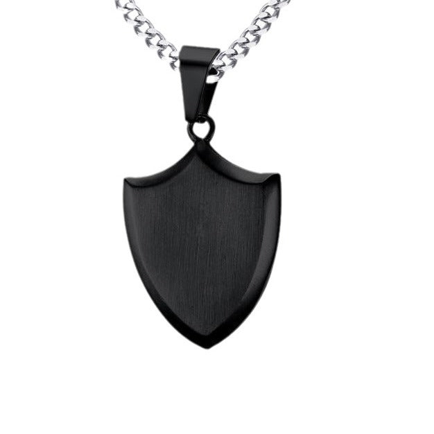 European And American Trend Jewelry Triangular Shield Pendant