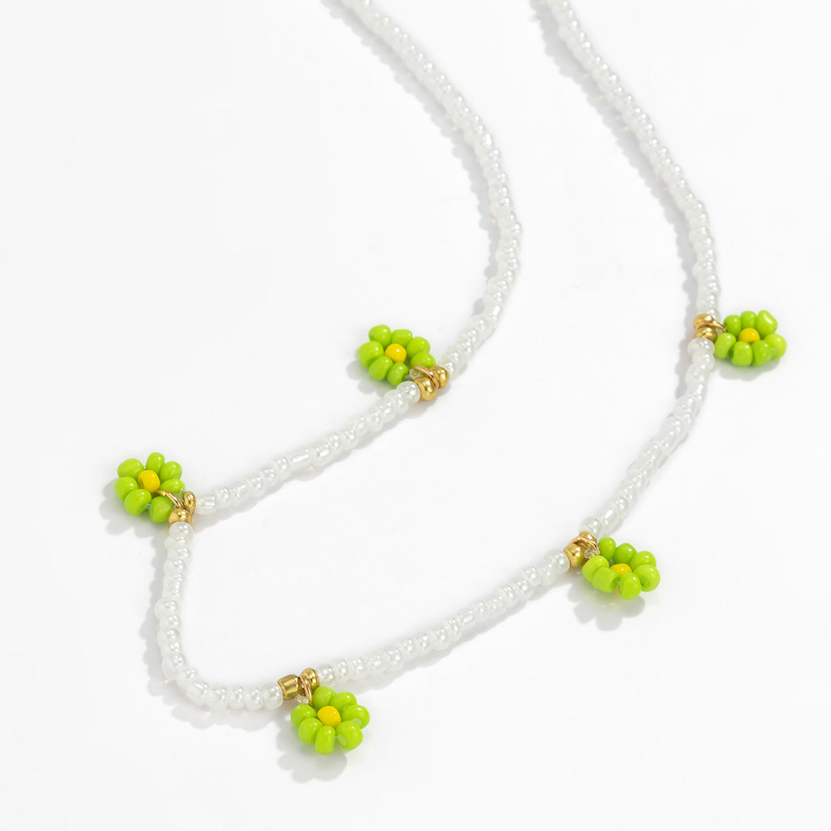 Planderful Vienna Verve Daisy Fringe Collarbone Necklace For Women Elegant Holiday Style
