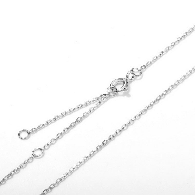 S925 Sterling Silver Adjustable Chain Pendant Necklace