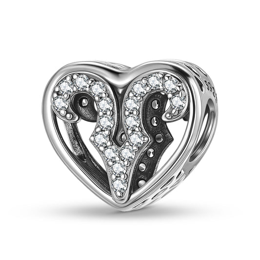 Planderful Jewelry Sterling Silver Beading Pendant With Zircon For Elegant DIY Jewelry