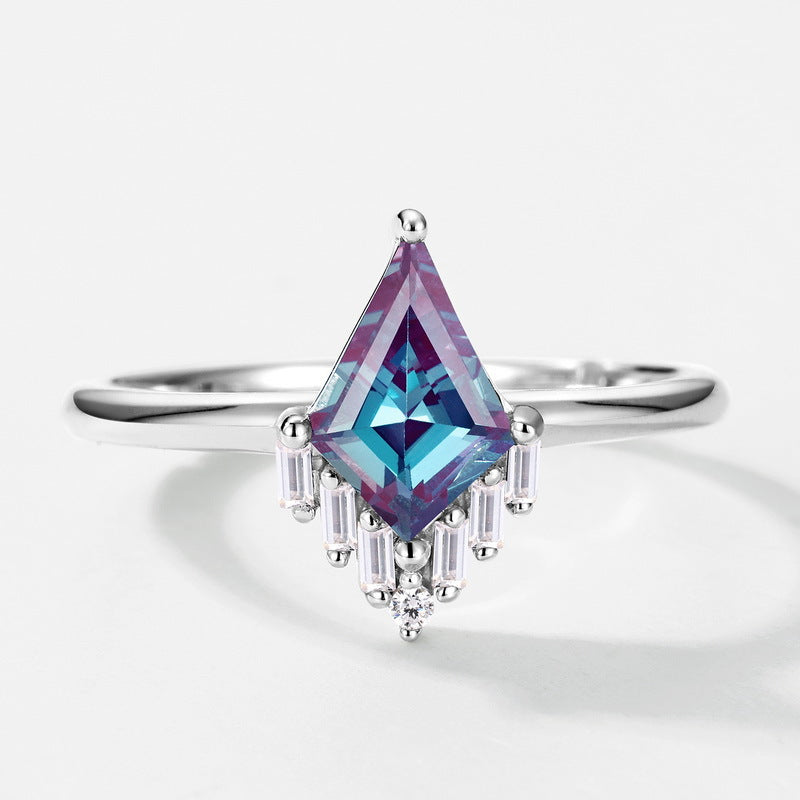 Planderful Jewelry Alexandrite Ring Sterling Silver