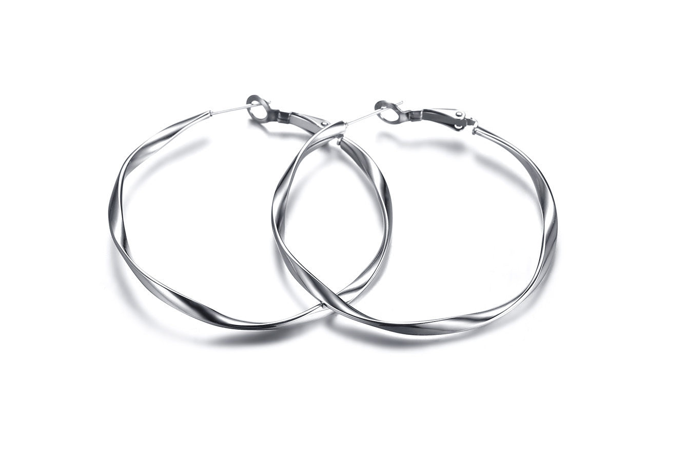 Big Earrings Fashion Trend Titanium Steel Trinket Earrings