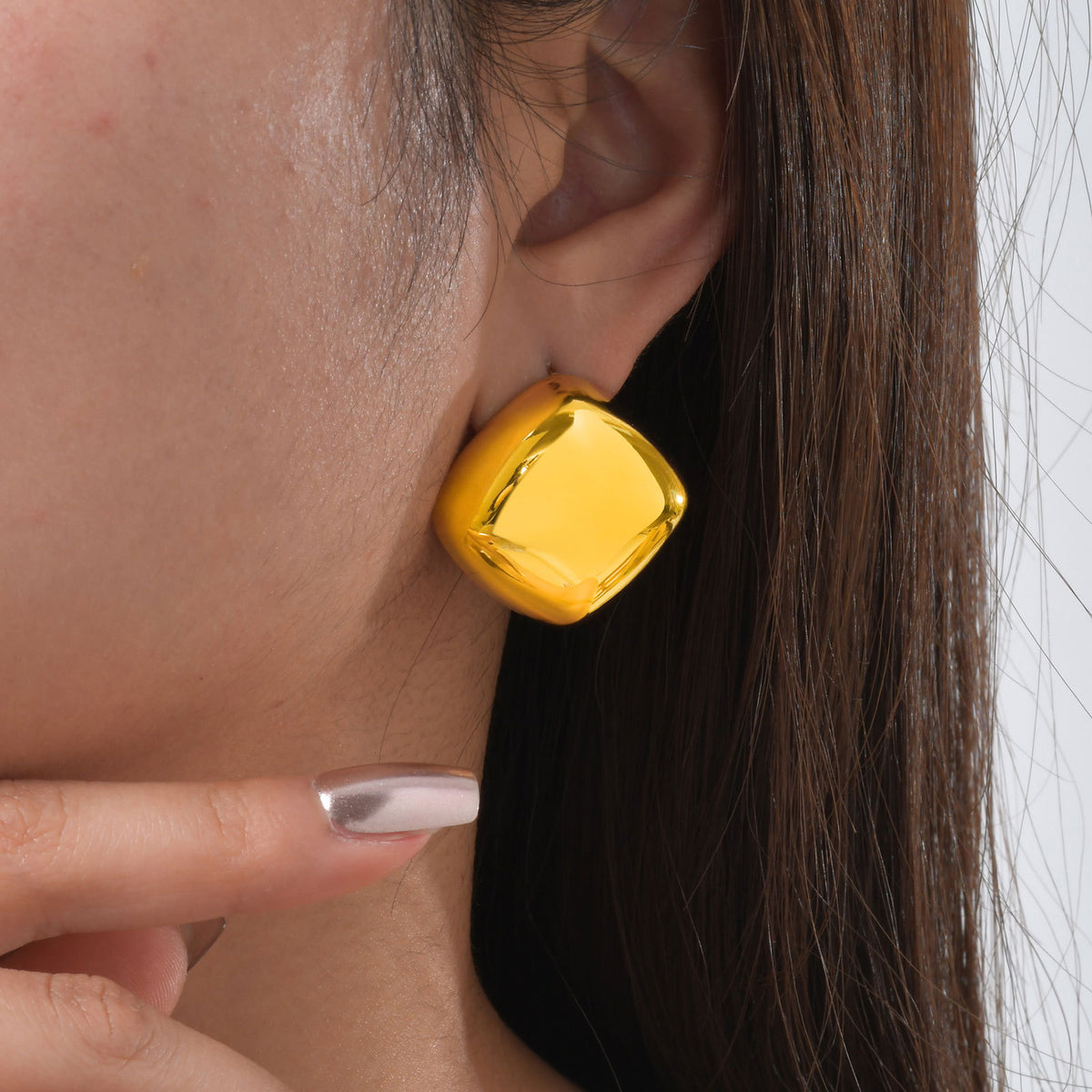 Stainless Steel Geometric Earrings