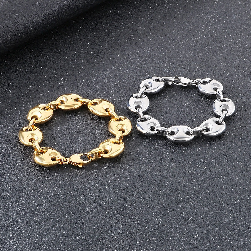 Planderful Everyday Genie Hip Hop Bracelet Unisex 18K Gold