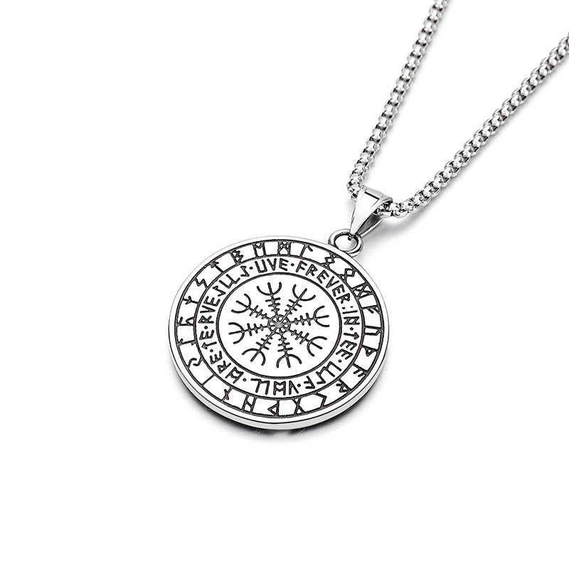 Steel Necklace – Statement Nordic Viking Wolf Head Mens Hip Hop Chain With Premium Finish By Planderful
