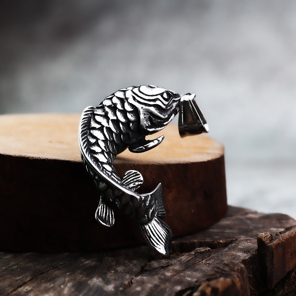 Punk Dragon Stainless Steel Men's Pendant Necklace