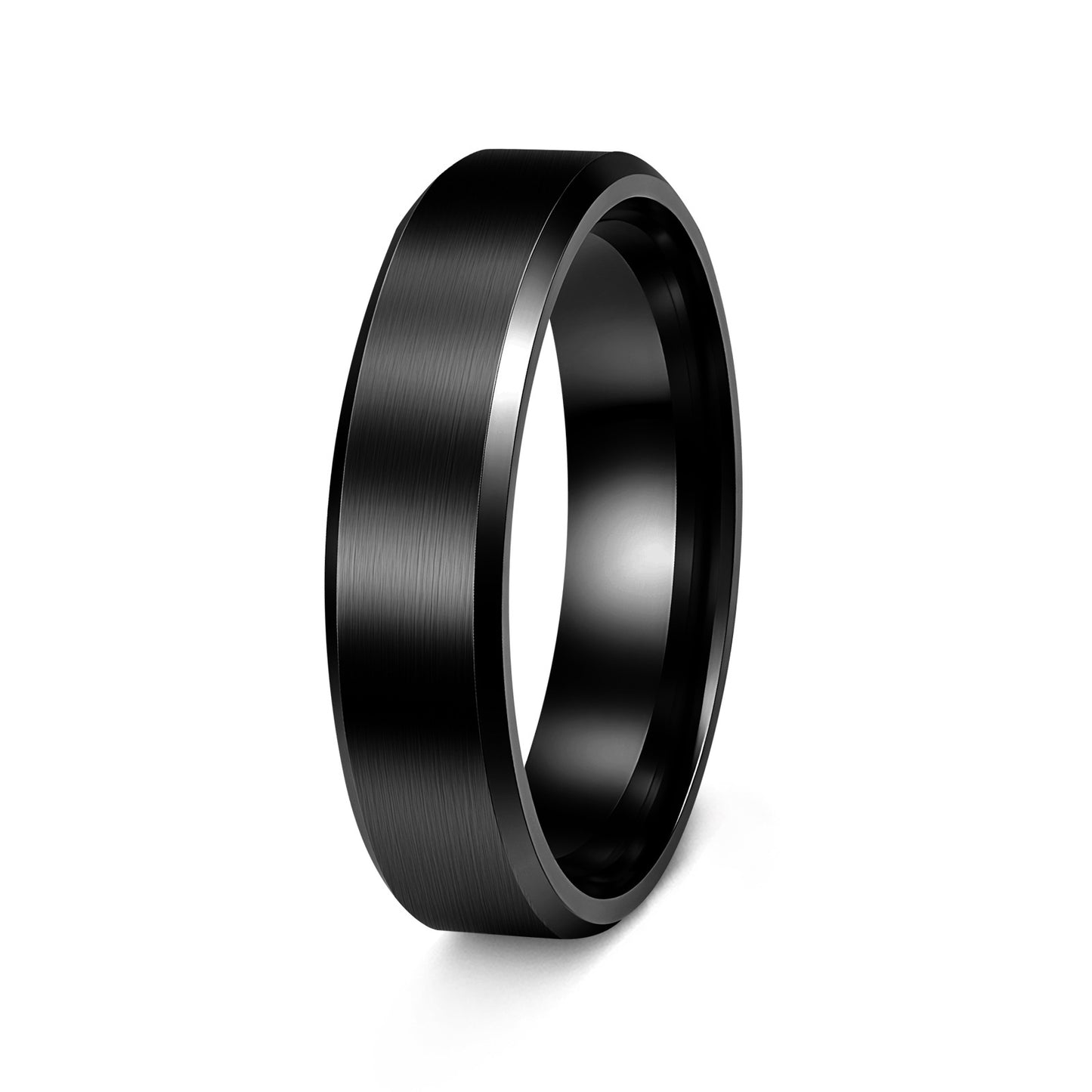 Planderful 6mm Unisex Matte Ring European American Jewelry For Protection And Everyday Wear