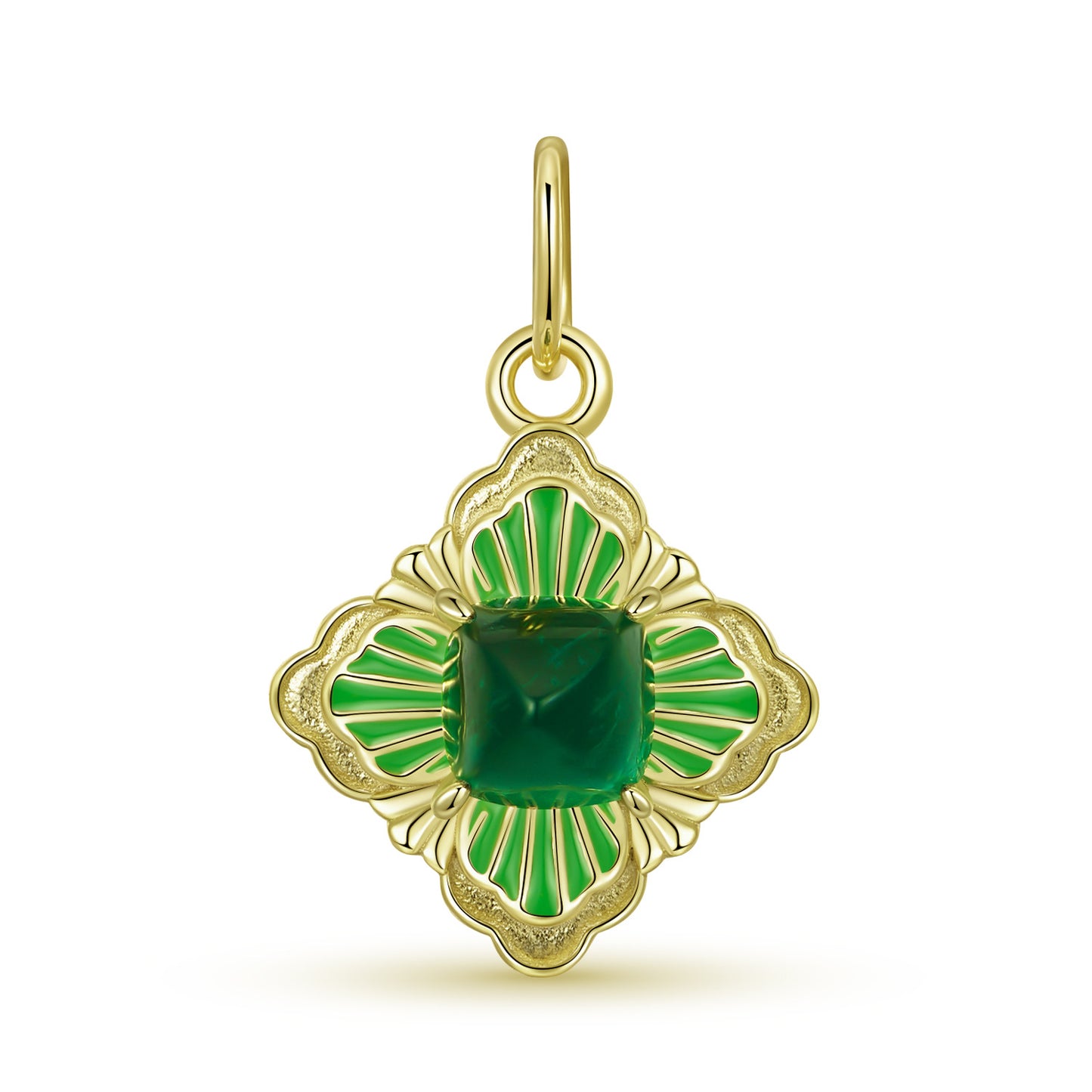 Planderful Original Double Clover Necklace S925 Sterling Silver Electroplating 14K Gold Fashion Elegance Lucky Necklace Sweater Chain