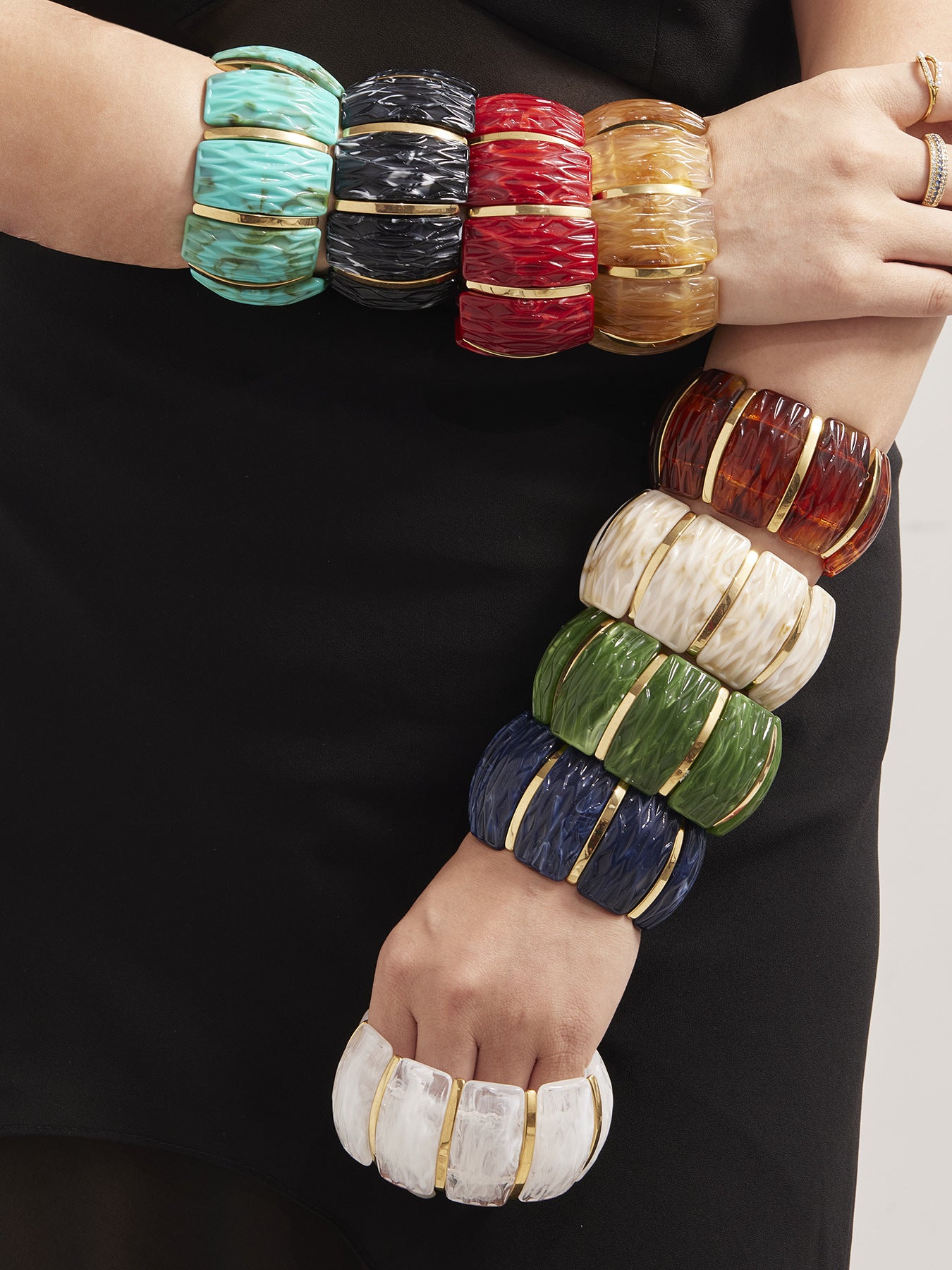 Planderful Resin Elastic Bracelet Eco Multicolor Women