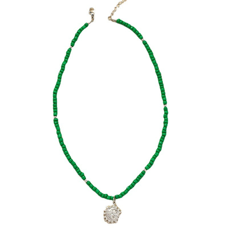 European and American Sunflower Necklace with Vienna Verve Collection Aesthetic