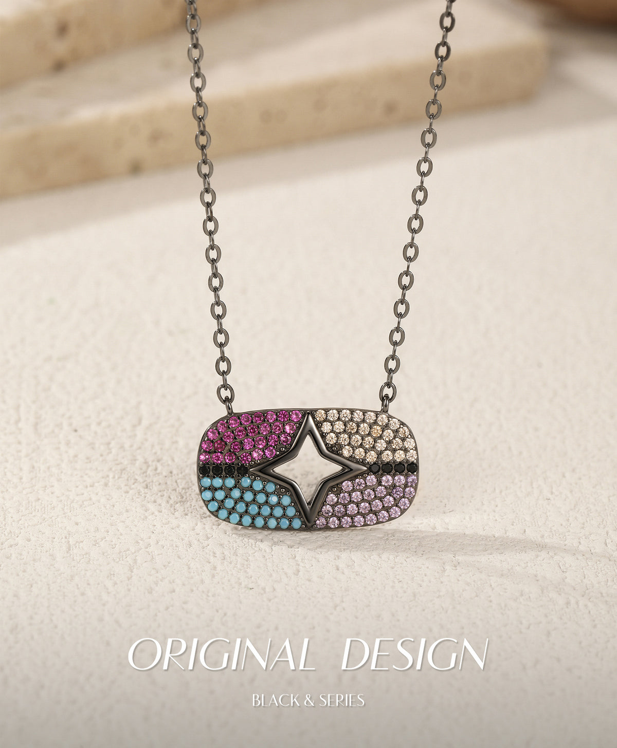 925 Sterling Silver Red Necklace