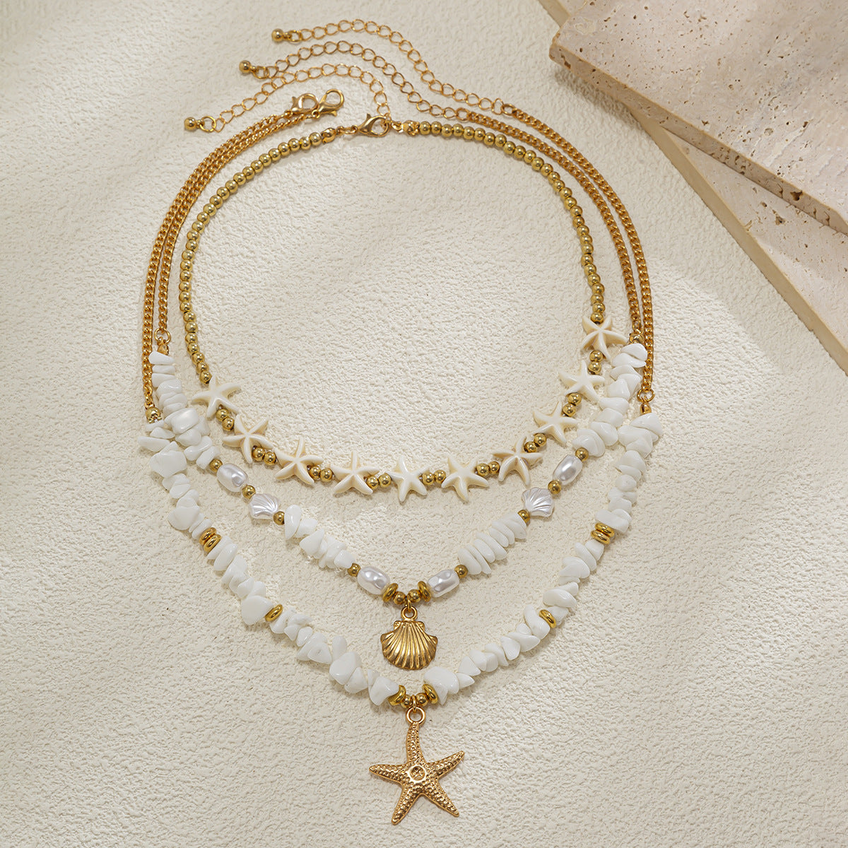 Planderful Vienna Verve Necklace – Fashionable Irregular Shell Design