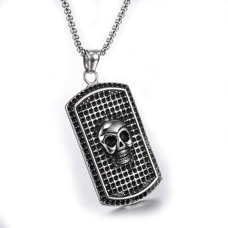 Bold Skull Titanium Steel Pendant - Personalized Retro Men's Jewelry