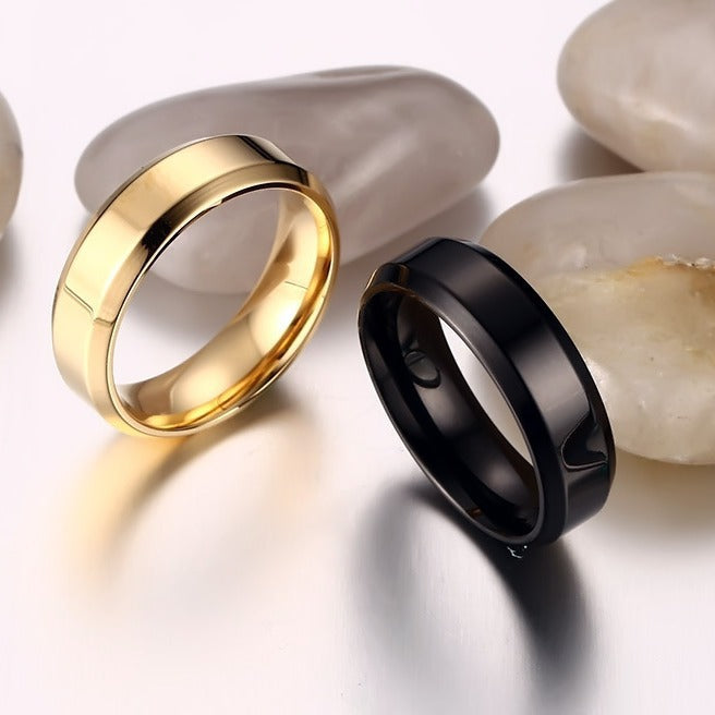 Simple Personalized Ring Stainless Steel Fashion Jewelry