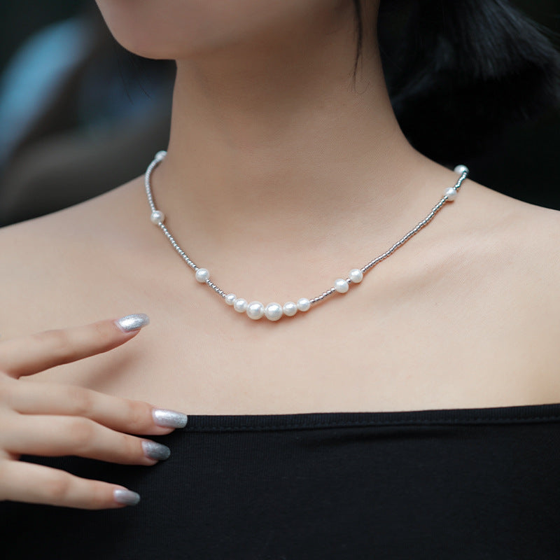 S925 Sterling Silver Freshwater Pearl Necklace