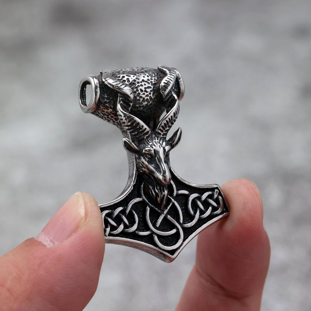 Vintage Stainless Steel Men's Pendant Necklace
