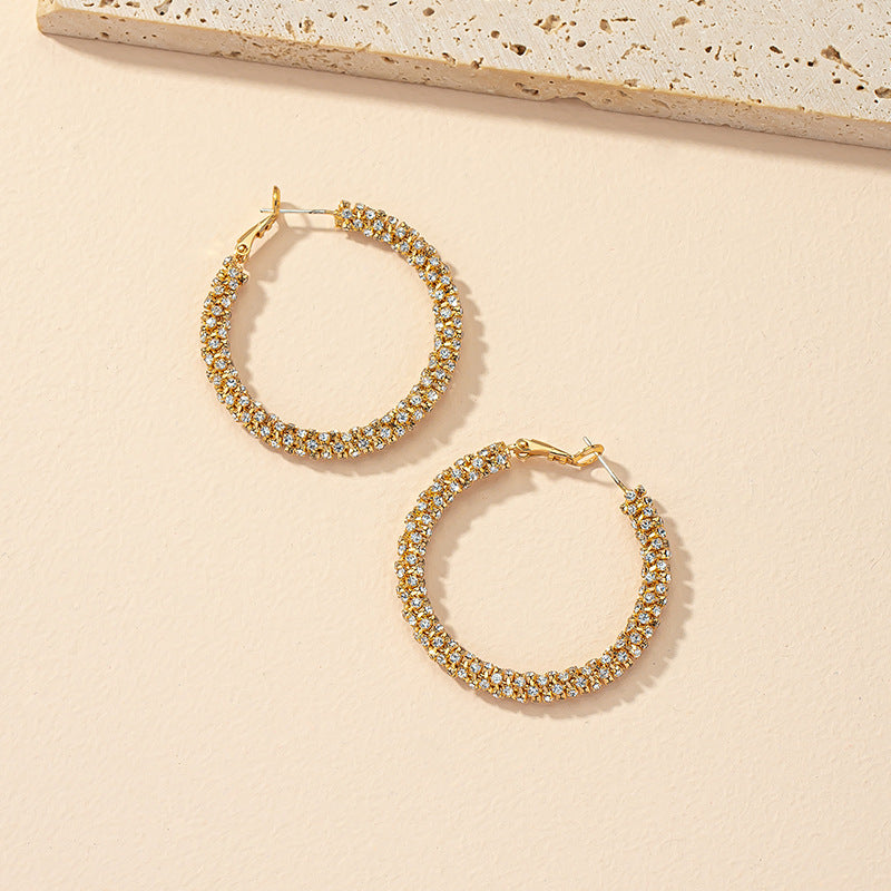 European Luxe Circle Stud Earrings - Vienna Verve Collection