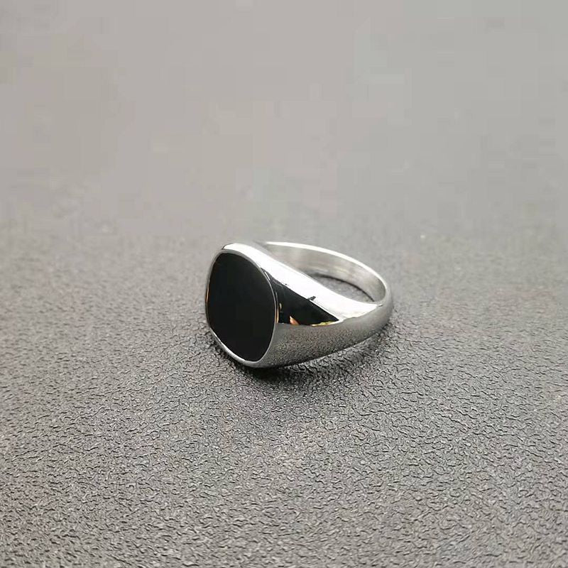 Stainless Steel Gold Plated Epoxy Glossy Ring Unisex By Planderful Everyday Genie For Men And Women