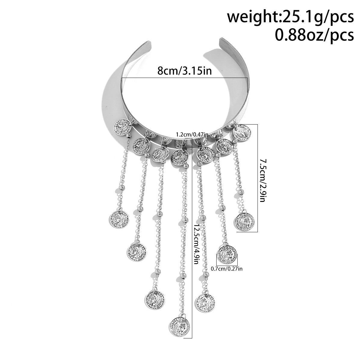 Fringed Arm Chain Bracelet By Planderful Vienna Verve For Women Bohemian Statement Jewelry