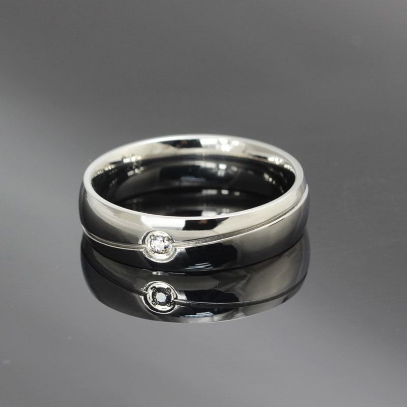 Fashion Titanium Steel Men's And Women's Rings Wholesale