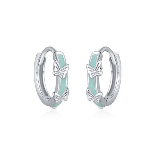 Planderful Everyday Genie Earrings – Elegant Mint Green Butterfly Design