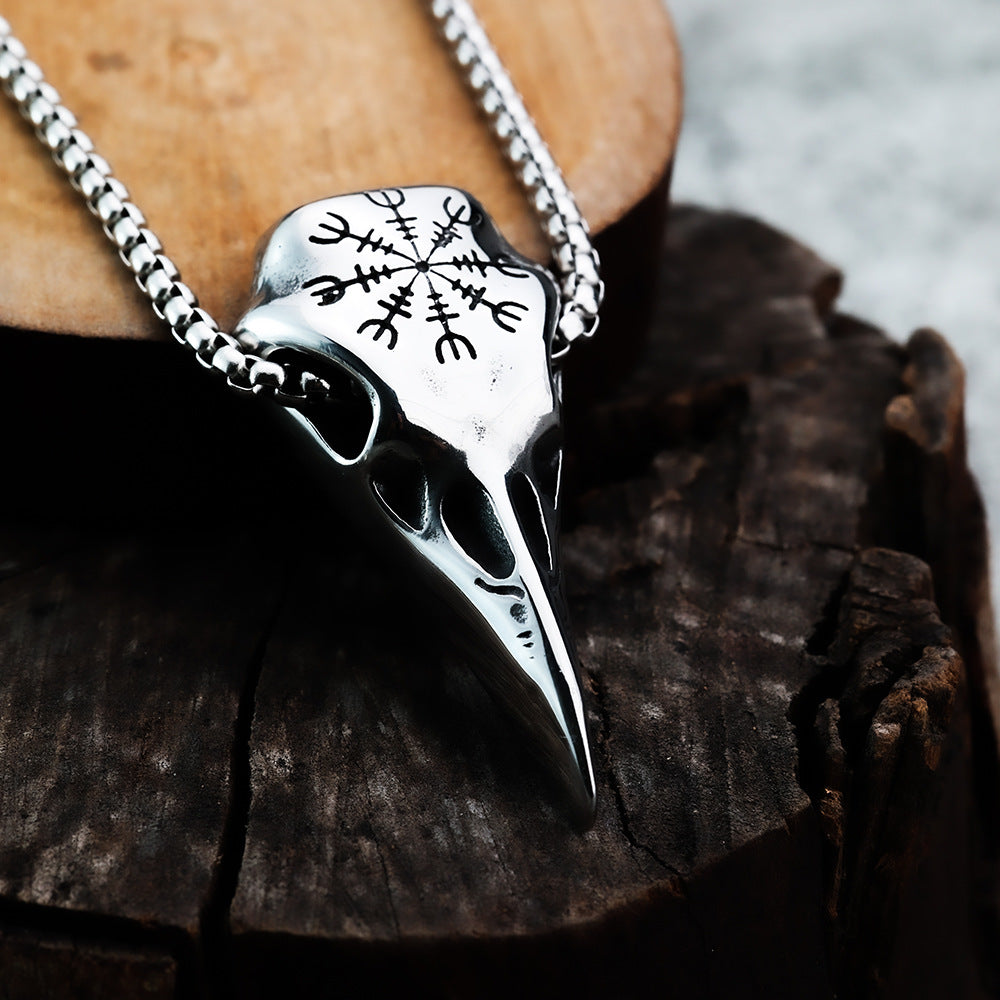 European and American Jewelry Viking Compass Pendant Necklace
