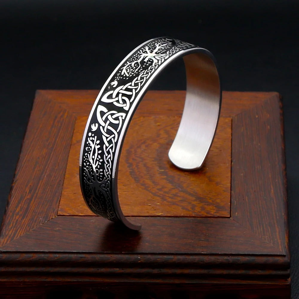 Celtic Tree of Life Viking Stainless Steel Men's Bracelet