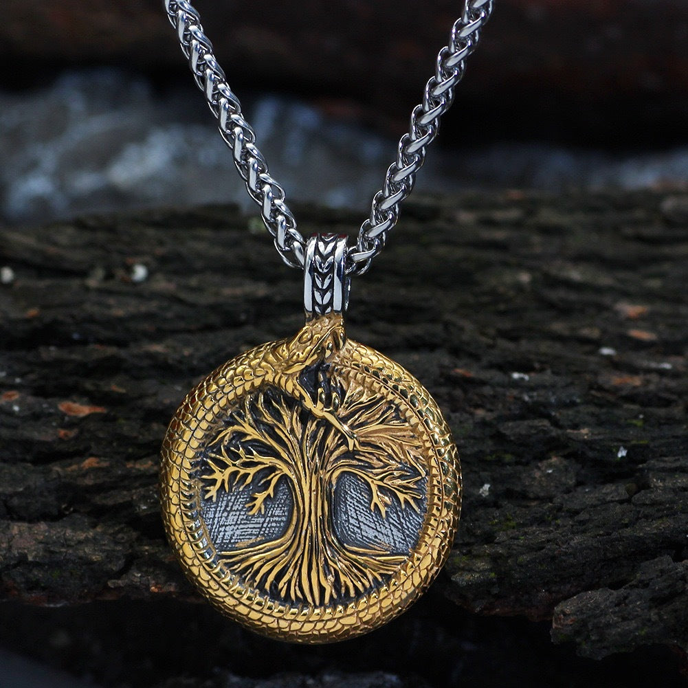1. Planderful Tree Of Life Necklace Stainless Steel Personalized Long Chain Gift For Women