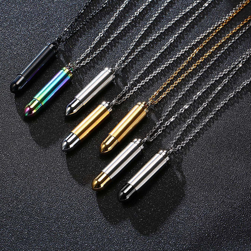 Men's Jewelry Stainless Steel Pendant Titanium Steel Bullet