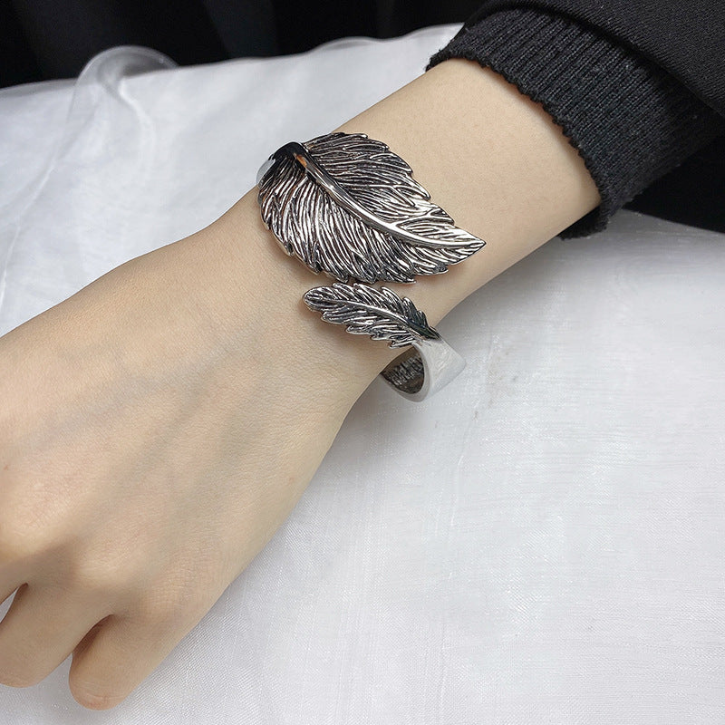 Smear Leaf Metal Bracelet from Vienna Verve Collection