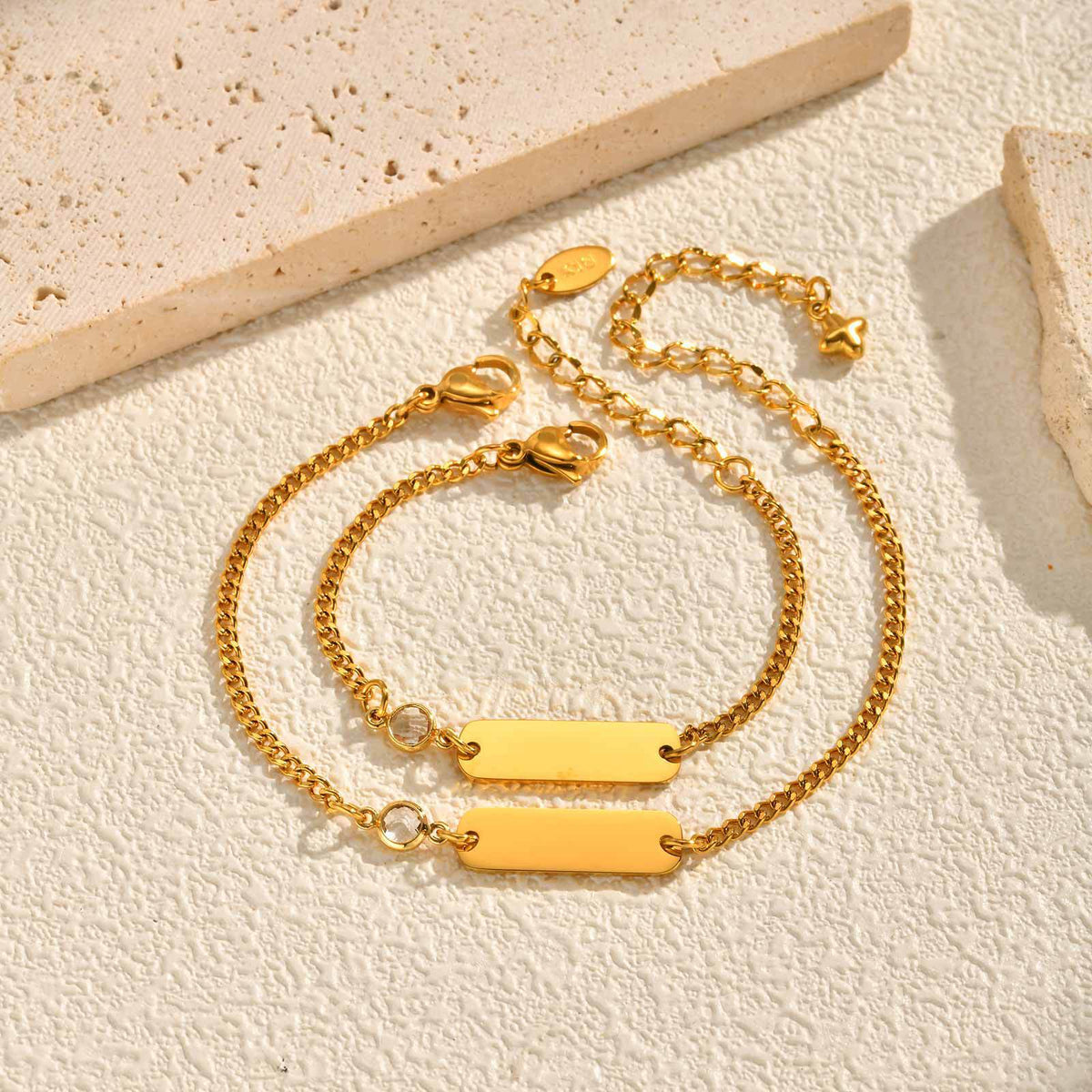 Zircon Stainless Steel Bracelet Unisex