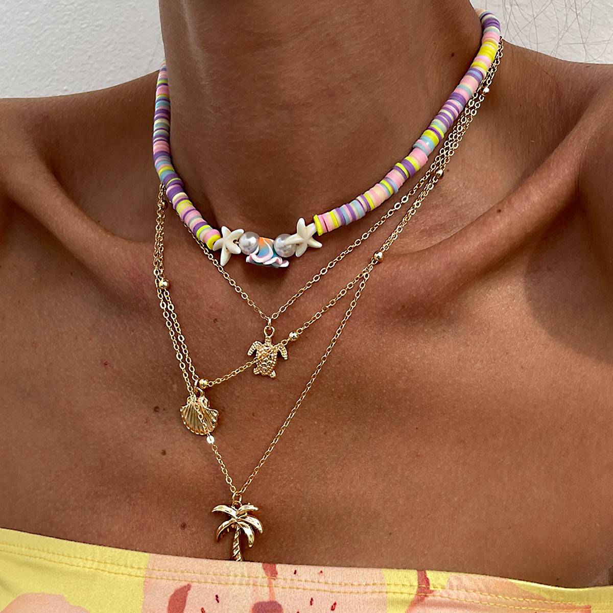 Planderful Vienna Verve Necklace – Multi-Layer Ocean Style Design