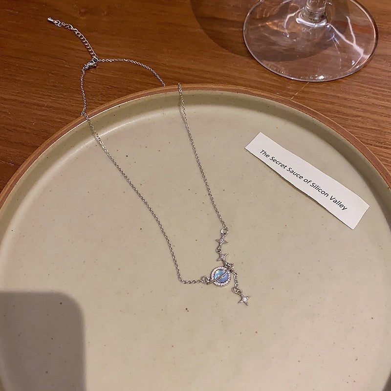 S925 Sterling Silver Planet Necklace