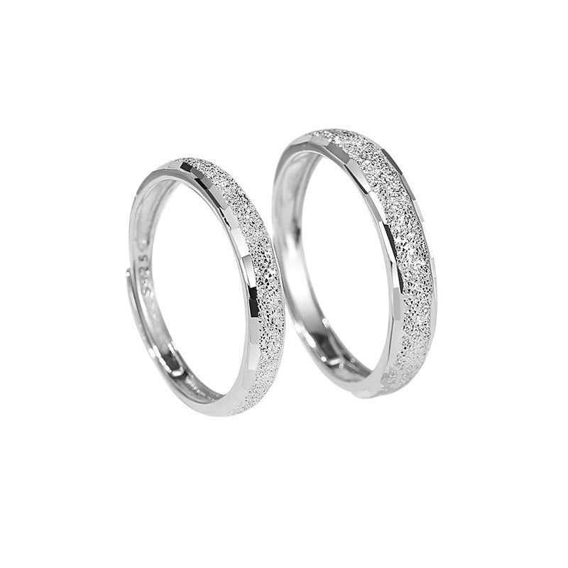 S925 Sterling Silver Galaxy Couple Ring — Adjustable