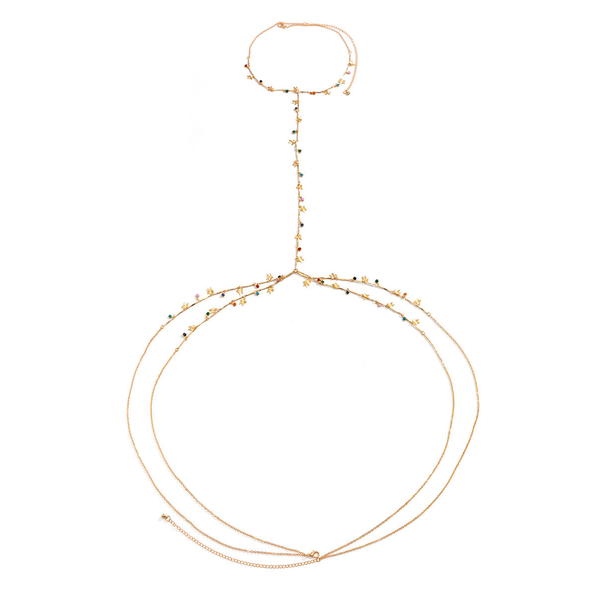 Alluring Vienna Verve Female Jewelry Set for Neck, Waist, and Body