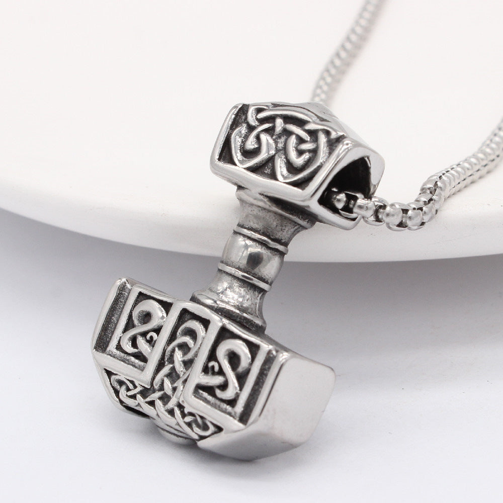 Planderful Viking Pendant Titanium Steel For Men Unisex Bold Protection Statement Charm