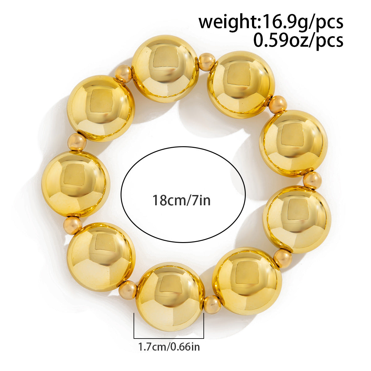 Planderful Statement Beaded Bracelet for Women Bold Geometric Irregular Beads Chic European Style