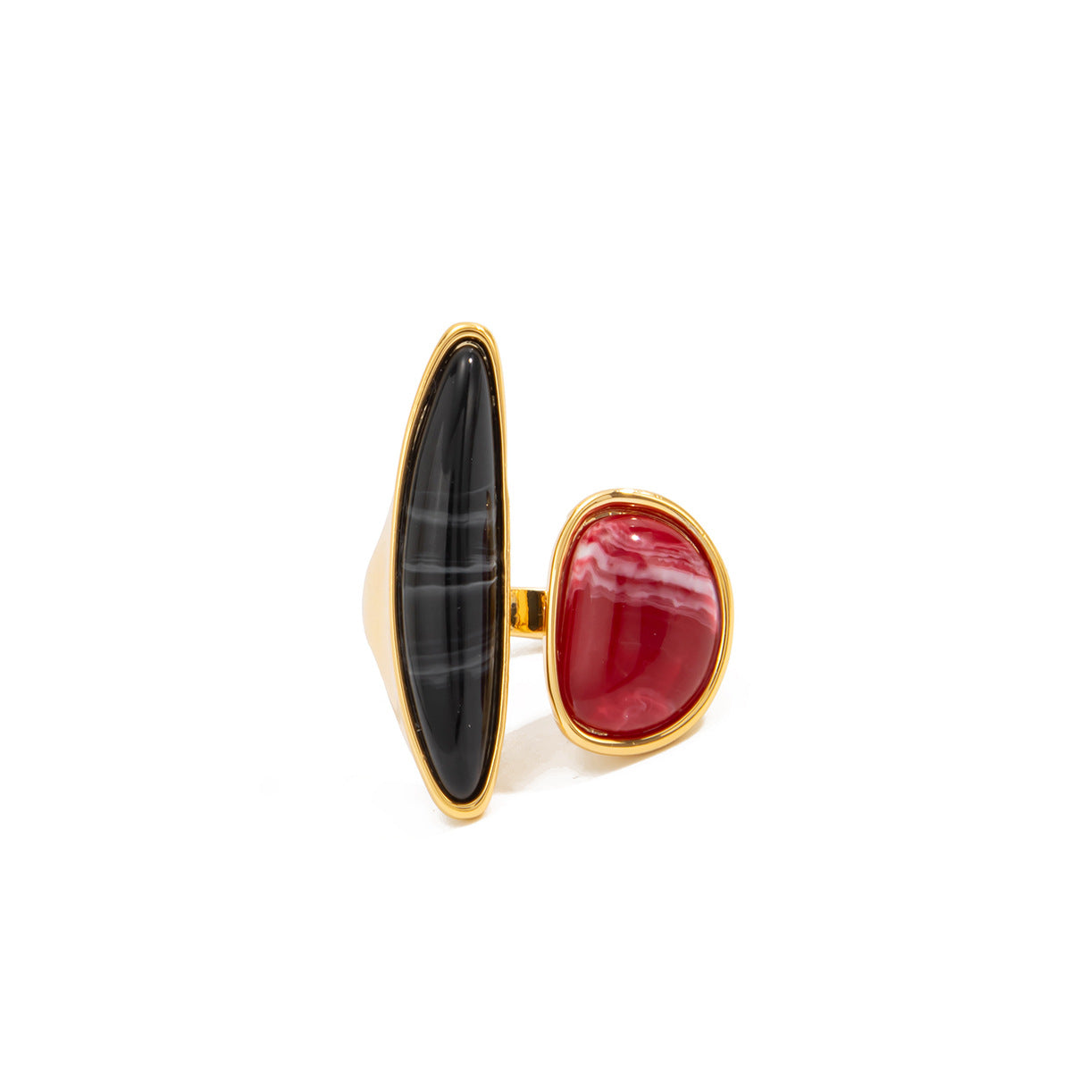 Planderful Vienna Verve Geometric Opening Ring For Women Bold Statement Jewelry Chic