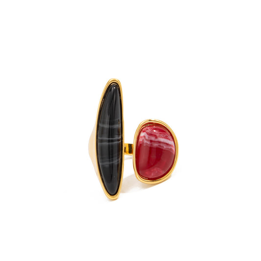 Planderful Vienna Verve Geometric Opening Ring For Women Bold Statement Jewelry Chic