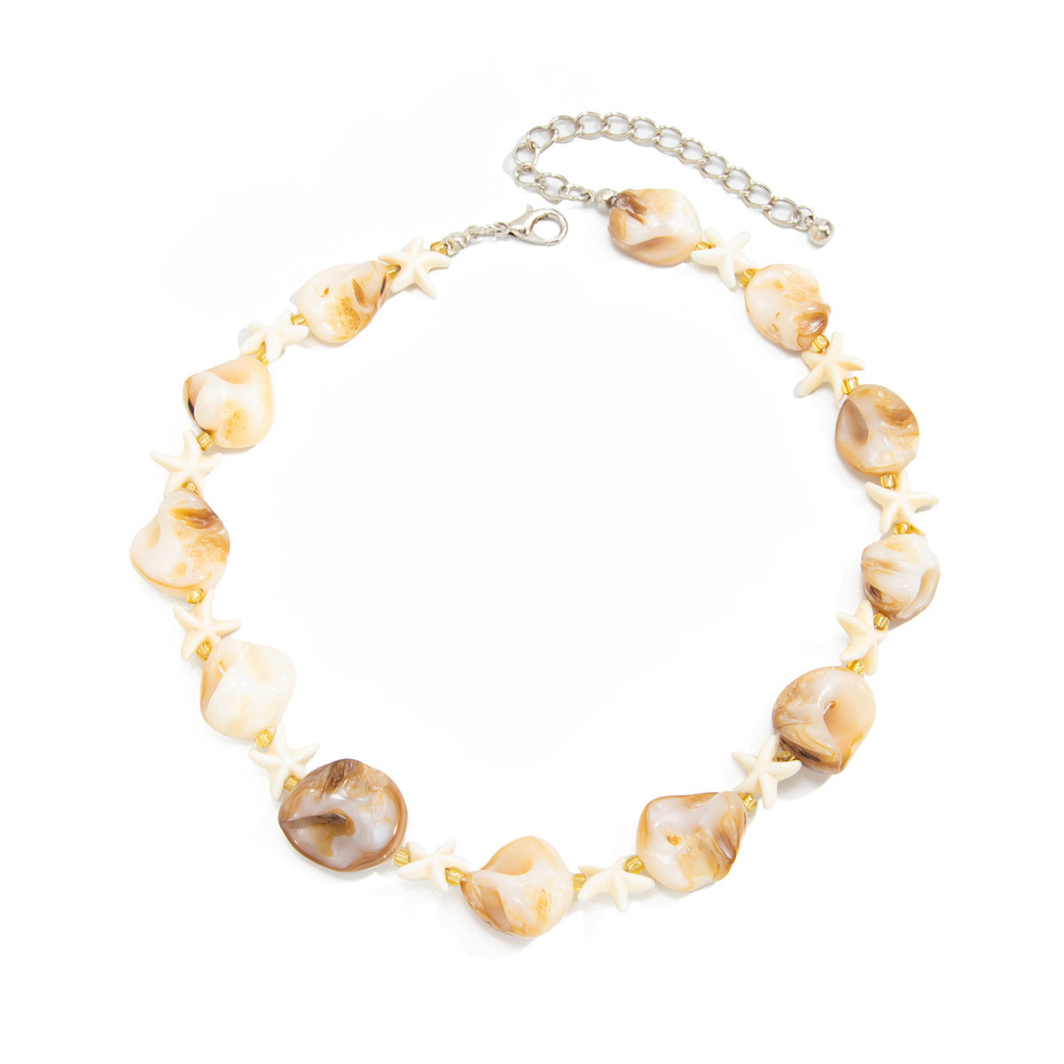 Shell & Starfish Coastal Necklace
