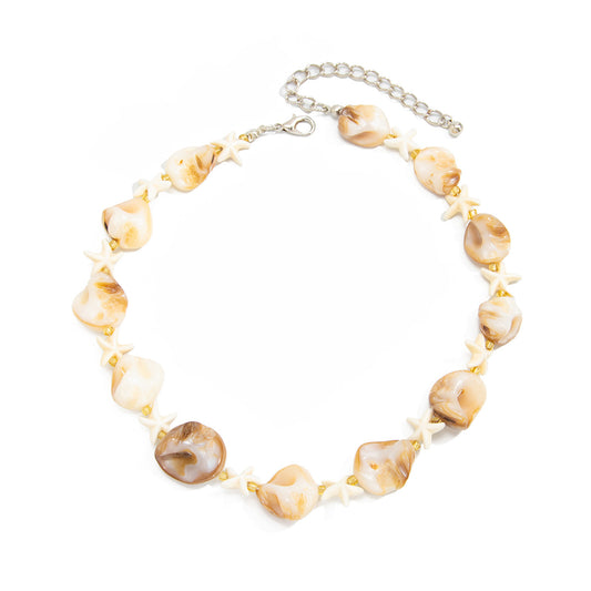 Shell & Starfish Coastal Necklace