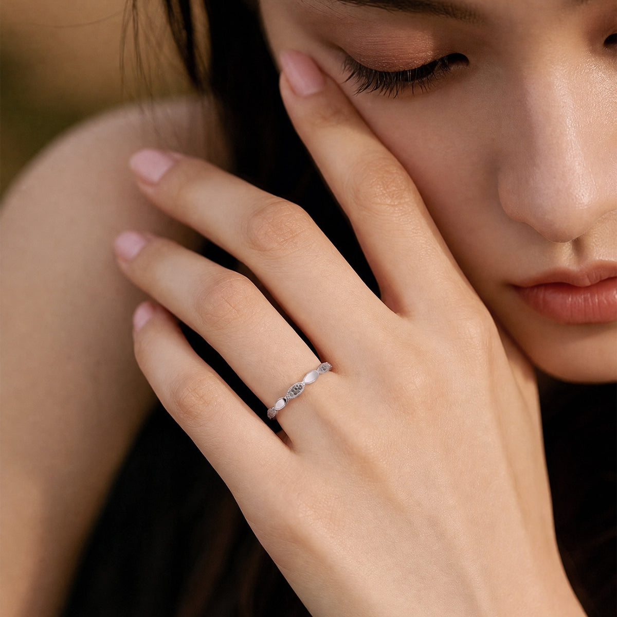 Oval S925 Sterling Silver Ring
