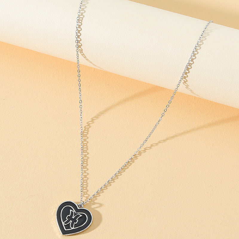 Mystical Zodiac Charm Necklace with Gold Roman Coin Pendant