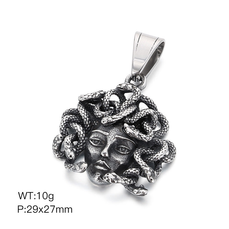 Planderful Snake Pendant Personalized Men Retro Punk Style