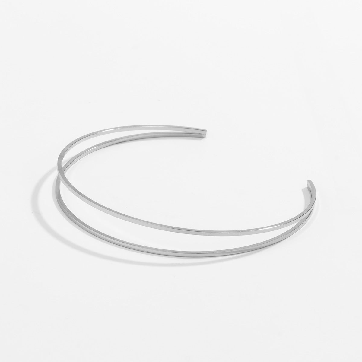 Hollow Double-Layer C-Shaped Arm Bracelet Business Sweet And