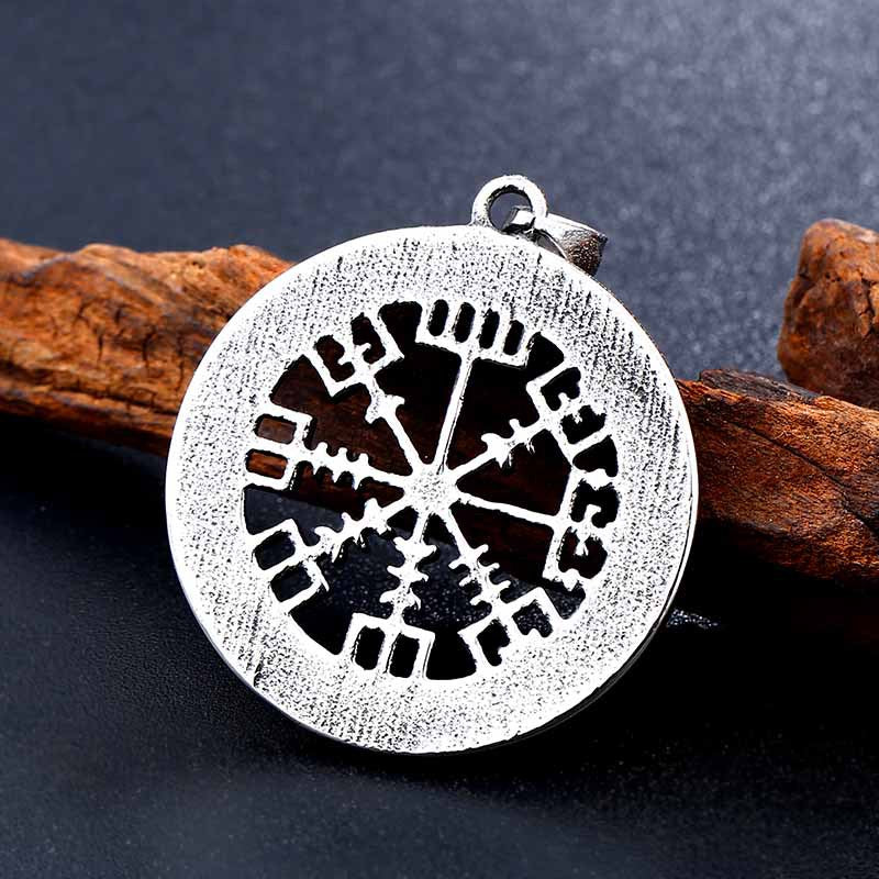 Mythical Odin Rune Pendant - Stainless Steel Viking Jewelry for Men