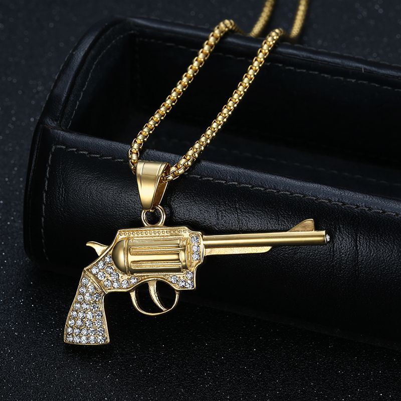 Steel Necklace – Statement Hip Hop Pendant Necklace