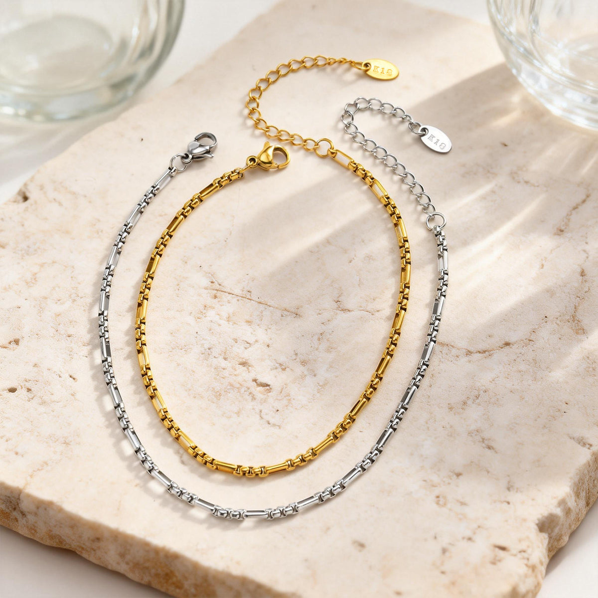 Pearl Minimalist Stainless Steel Anklet